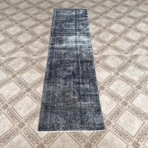 2x9 Vintage Runner Rug, Oushak Runner Rug, Turkish Runner Rug, 2x9 ft Rug, Kitchen Rug, Hallway Wool Rug, Oushak Rug Runner, 2x9 Rug, MKF366