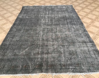 7x10 turkish rug , oversize rug , oushak rug , vintage rug 7x10 , Free Shipping , floor rug , large rug , livingroom rug , wool rug G355