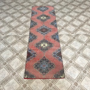 Oushak Runner, Turkish Runner Rug, Vintage Runner, Kitchen Runner, Hallway Rug, 2.7x9.2 ft, TURKISH RUG RUNNER,Vintage Rug,Oushak Rug,MKF423