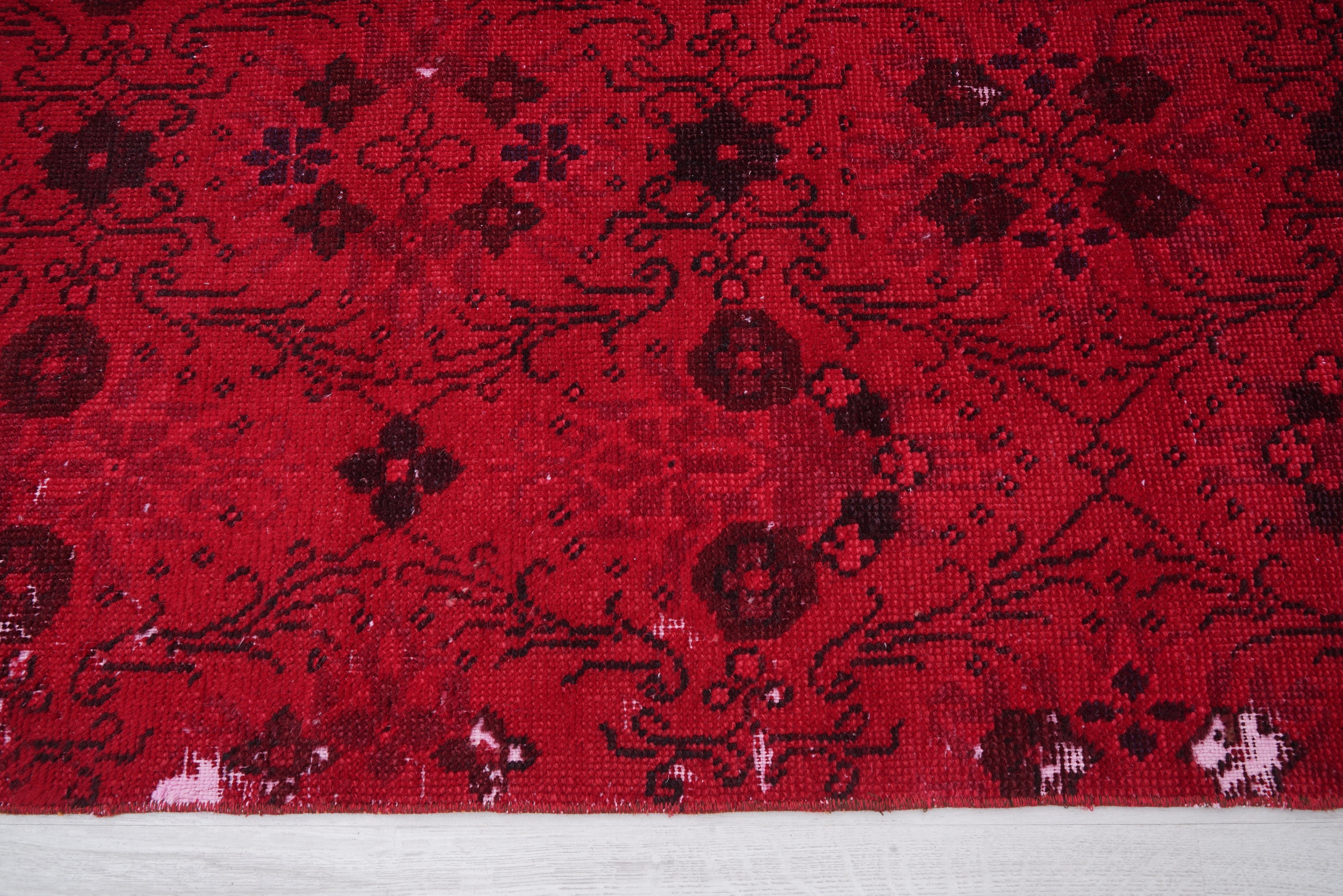 4x8 ラグ、ニュートラルなヴィンテージラグ、トルコのランナーラグ