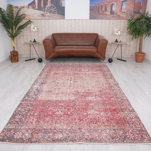 5x9 Oushak Rug,Pastel Turkish Rug,Vintage Area Rug,Wool Area Rug,Faded Rug,Neutral Rug 5x9,Muted Rug,Vintage Rug,5x9 Rug,Antique Rug,626