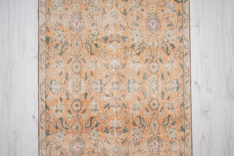 3x8 Runner, Turkish Rug Runner, Vintage Runner 3x8, Oushak Runner Rug