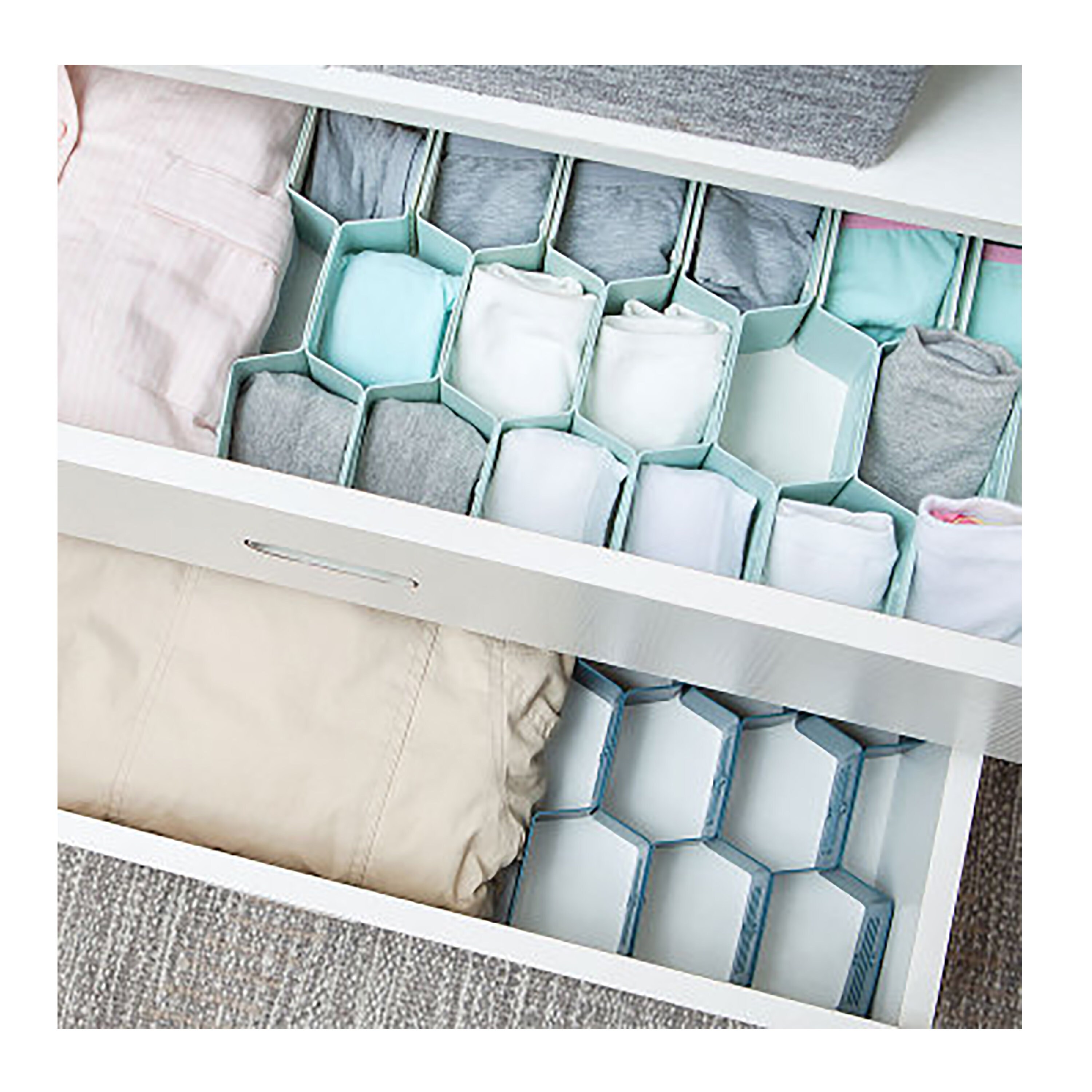 12Pcs Drawer Dividers For Socks Underwear Desk Organizer Etsy