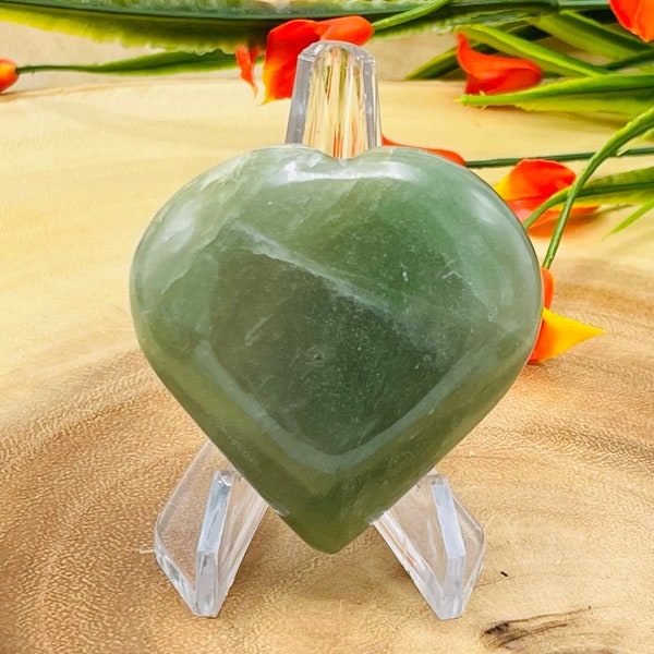 Green Aventurine Heart Stones | Green Aventurine Crystal Heart | Healing Stone | Stone of intelligence and creativity | Chakra Stone