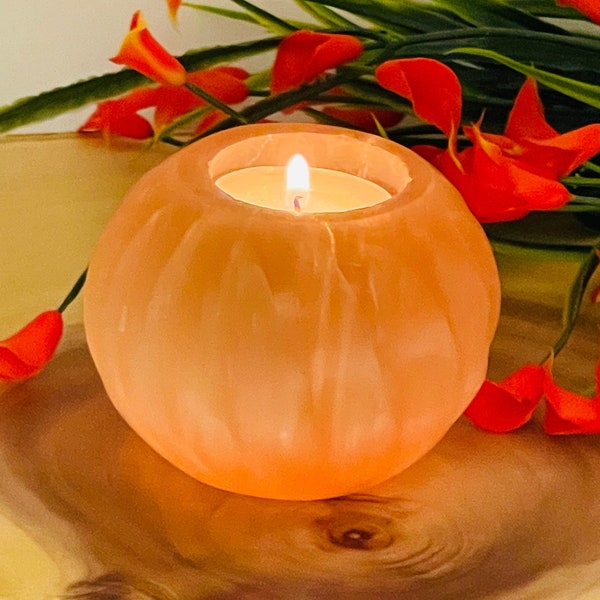 Orange Candle Holder Etsy