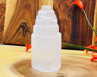 Polished Selenite Crystal Skyscraper Towers, 2.5 & 4 Inch Selenite Healing Crystal Iceberg