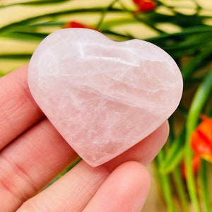 Rose Quartz Heart, Healing Palm Massage, Heart Chakra, Stone of Love