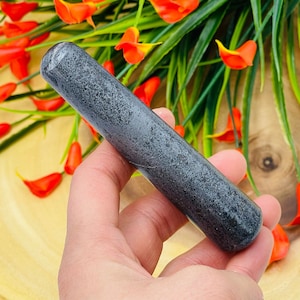 Hematite Massage Wand | Crystal Healing Wand | Soothing & Calming Massage | Spa Massage Wand | Stress Reliever | Healing Tool | Root Chakra