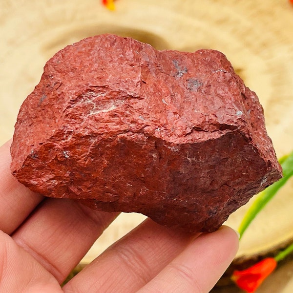 Raw Red Jasper Crystal Chunk | Red Jasper Raw Crystal | Gemstone Specimen | Healing Rock Crystal | Meditation | Reiki