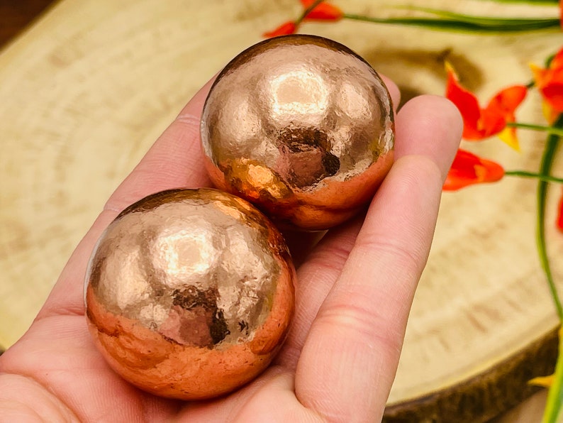 Copper Sphere Copper Metal Sphere Healing Powerful Etsy