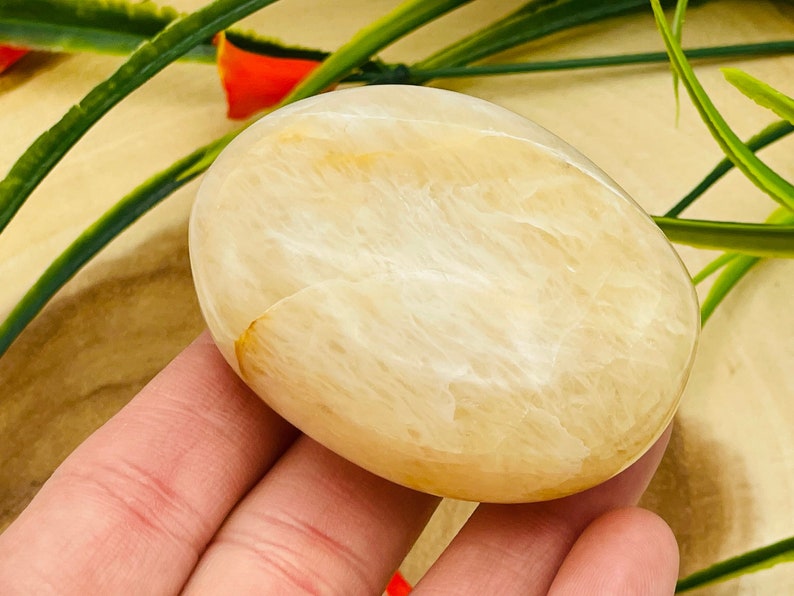 Yellow Aventurine Palm Stone Yellow Aventurine Crystal Stone Pocket Palm Stone Metaphysical Healing Chakra Stone Reiki Crystal image 1