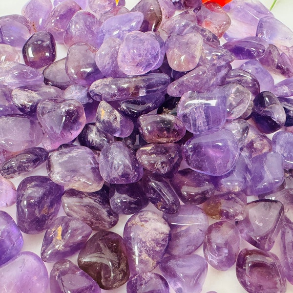 Amethyst Tumbled Stones, Purple Amethyst Pocket Healing Stones