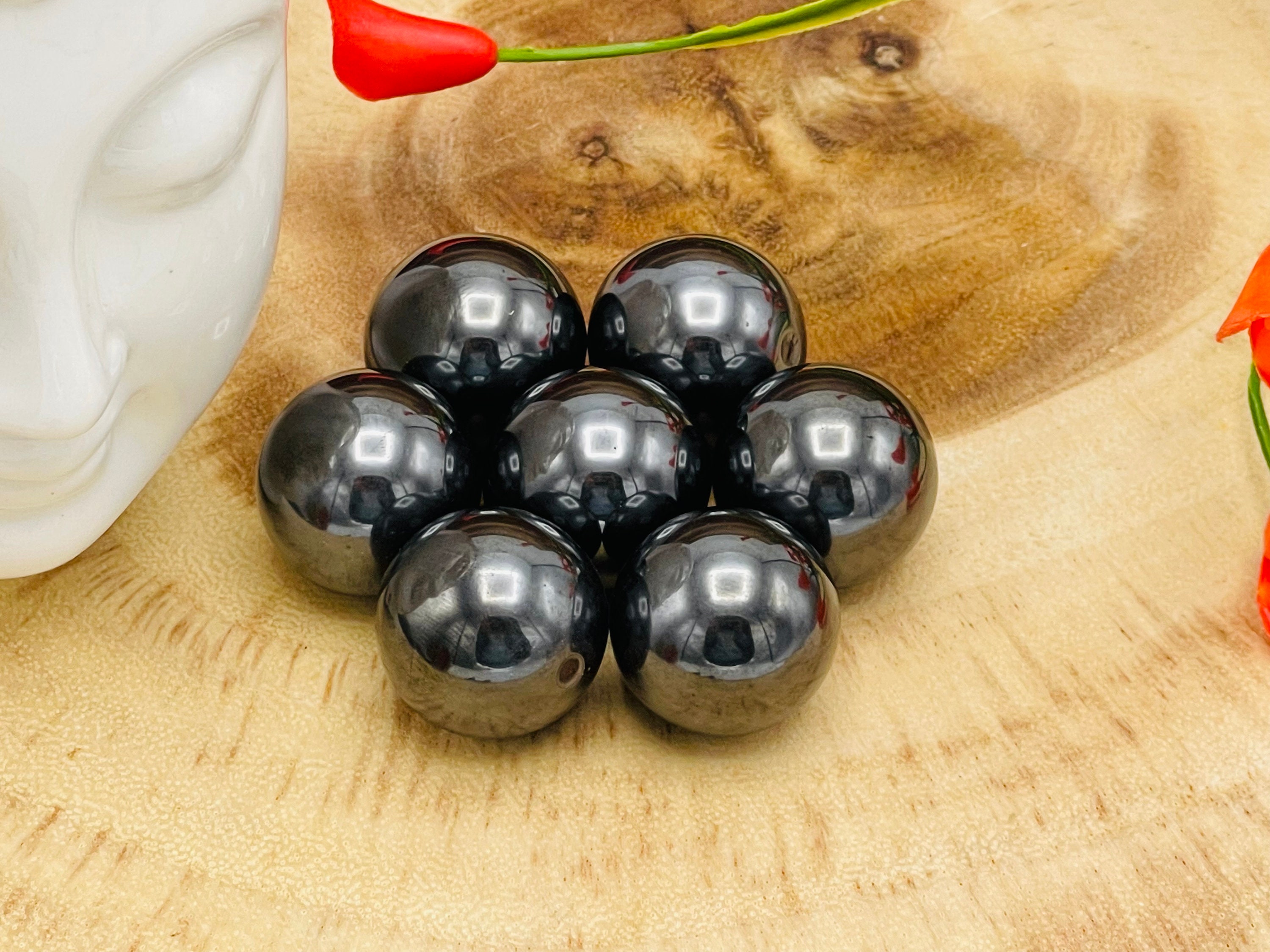 Hematite Sphere Highly Hematite Balls Etsy