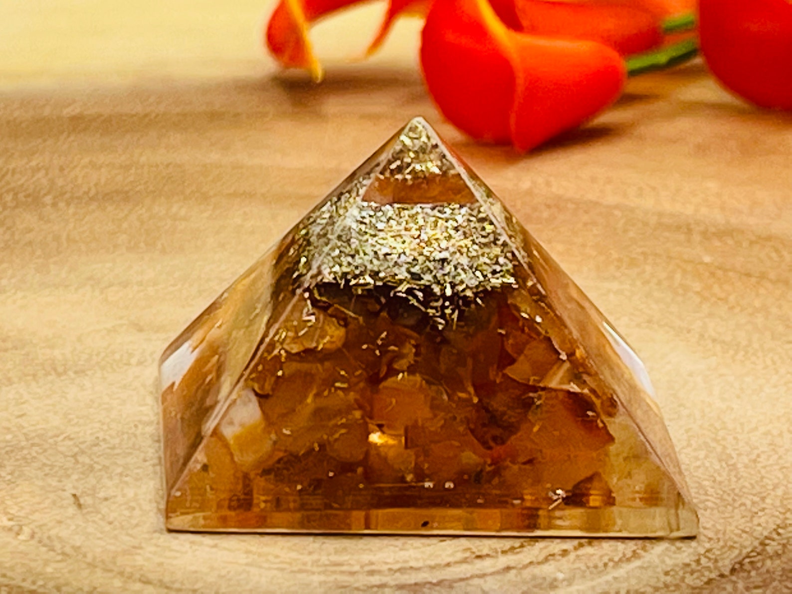 7 Chakra Orgone Pyramid Stone Set Chakra Healing Pyramid | Etsy