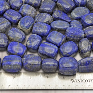 Lapis Tumbled Stones, Polished Lapis Lazuli Stone, Third Eye Chakra image 10