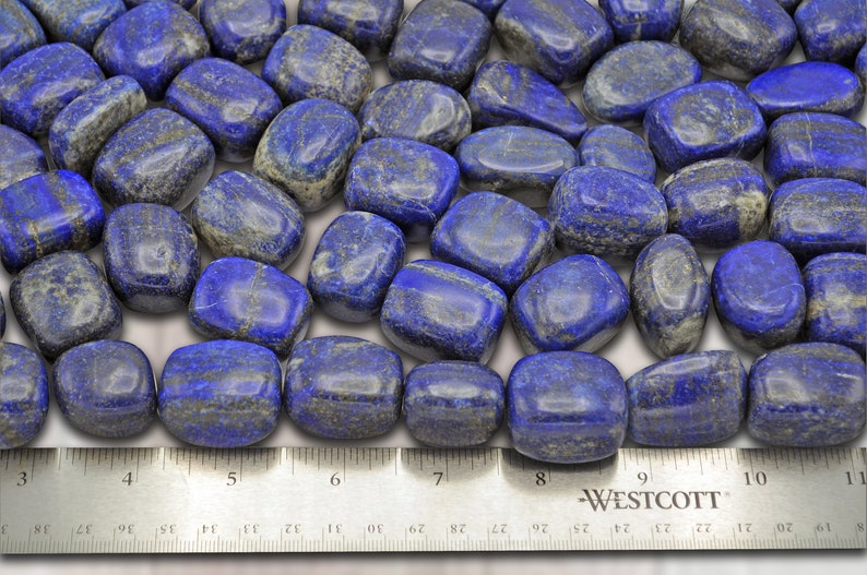 Lapis Tumbled Stones, Polished Lapis Lazuli Stone, Third Eye Chakra image 10