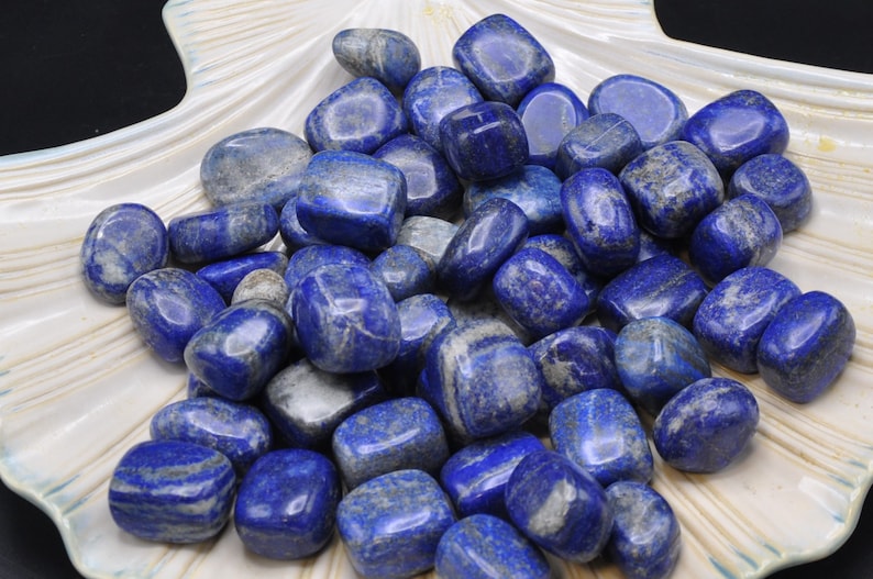 Lapis Tumbled Stones, Polished Lapis Lazuli Stone, Third Eye Chakra image 4