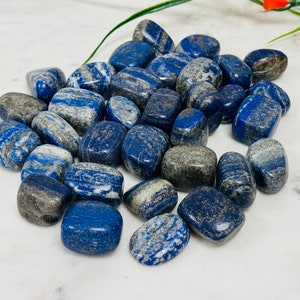 Lapis Tumbled Stones, Polished Lapis Lazuli Stone, Third Eye Chakra image 6