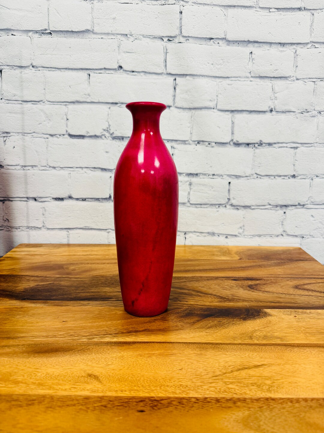 Dyed Onyx Vase Beautiful Pink Flower Vases Crystal Center Etsy