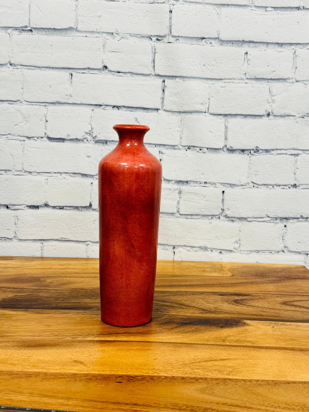 Dyed Onyx Vase Beautiful Red Flower Vases Crystal Center Etsy