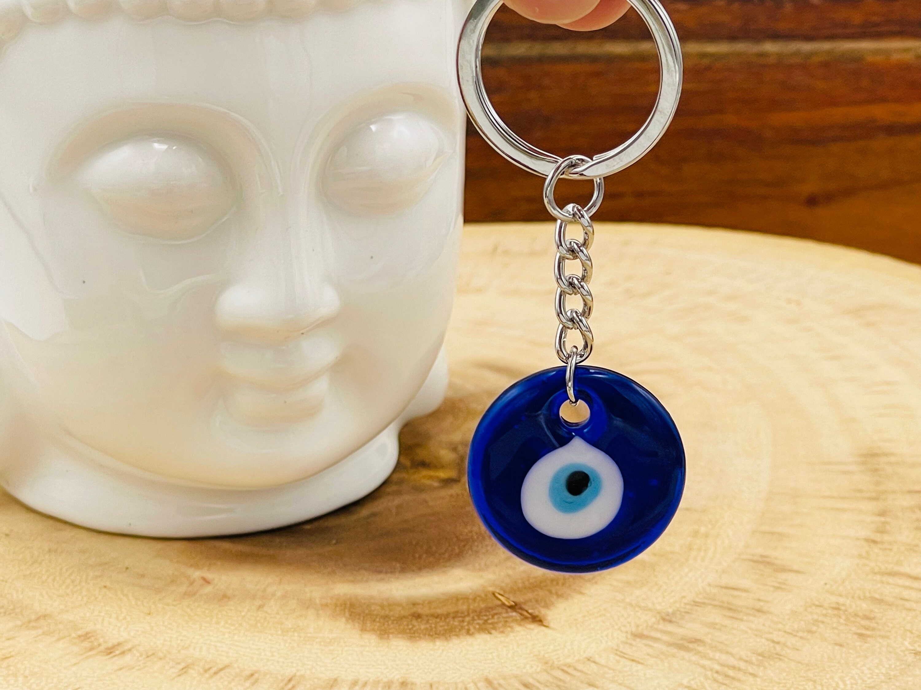 25mm Keychain Blanks Base,1 In Keyring With Clear Glass Dome - Foto 2