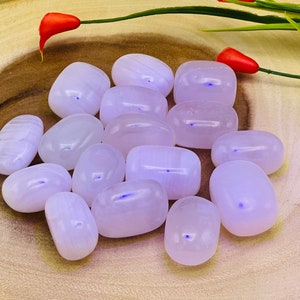 Mangano Calcite Tumbled Stones, Pink Calcite Fluorescent Rock Crystal, Polished Gemstones Glow Under UV Light