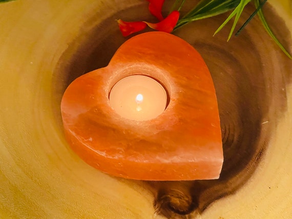 Salt rock tea light holder deals