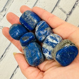 Lapis Tumbled Stones, Polished Lapis Lazuli Stone, Third Eye Chakra image 7