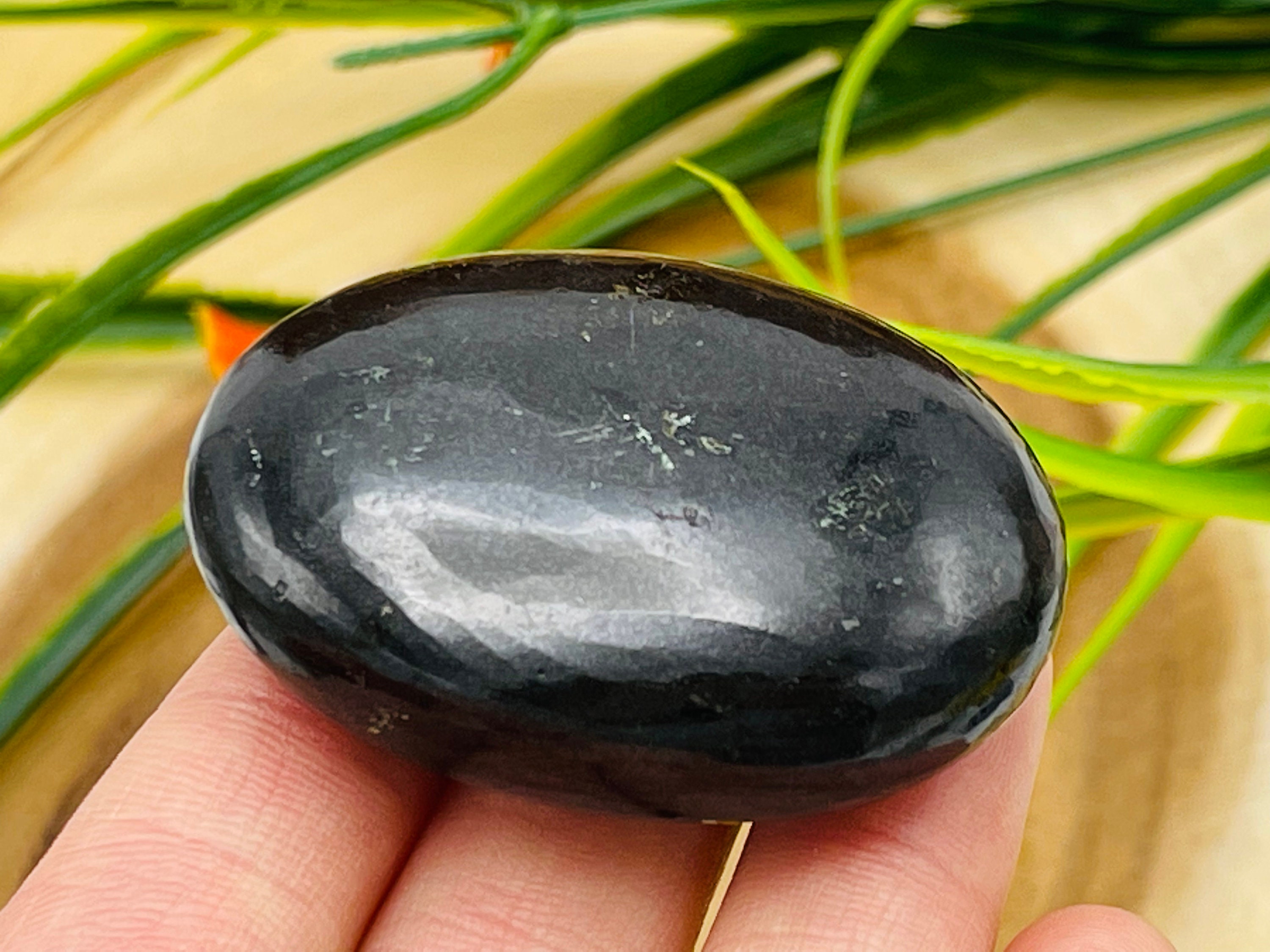 Green and sale black crystal stone