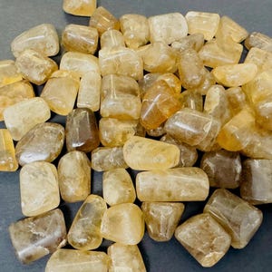 Citrine Tumbled Stones, Polished Citrine Crystal