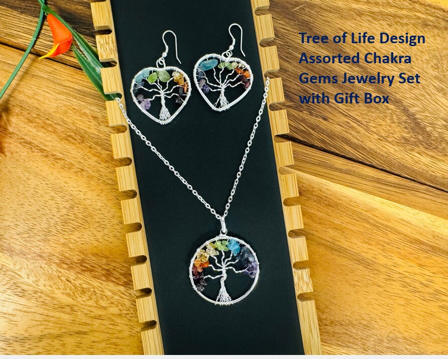 Tree of Life Silver Set - Etsy