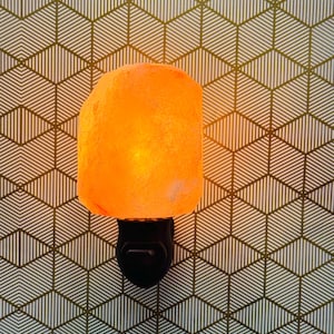 Himalayan Pink Salt Night Light, Wall Lamp, On & Off Switch, Better Sleep