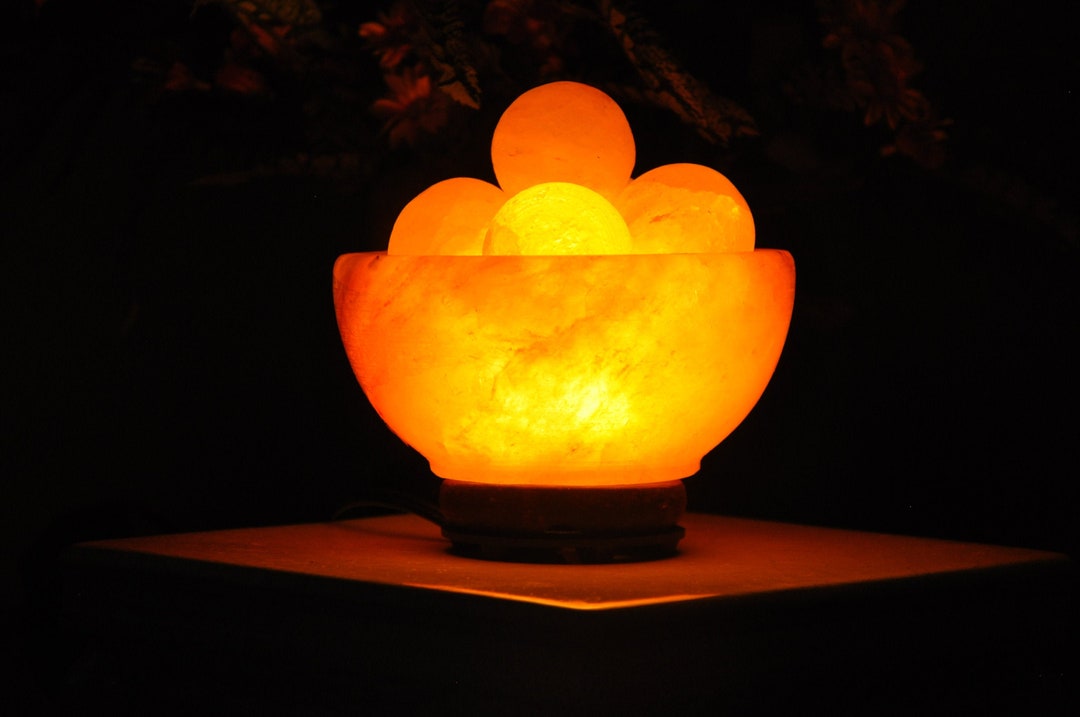 Himalayan Glow Natural Pink Salt Lamp, Night Light 4-6 Pound & Reviews