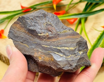 Tiger Iron Rough Stone Chunks | Tiger Iron Rock Crystal | Tiger Iron Raw Specimen | Crystal Rocks | Improves Strength & Stamina | Meditation