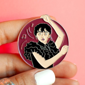 Wednesday Dance Enamel Pin - Halloween lapel pin - Jenna pin badge