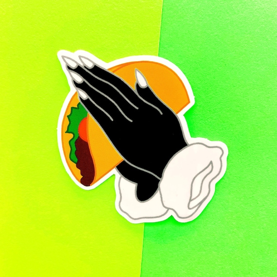 Taco Lover Vinyl Sticker - Mexican vinyl laptop decal - Latino die cut sticker - Cinco de Mayo gift