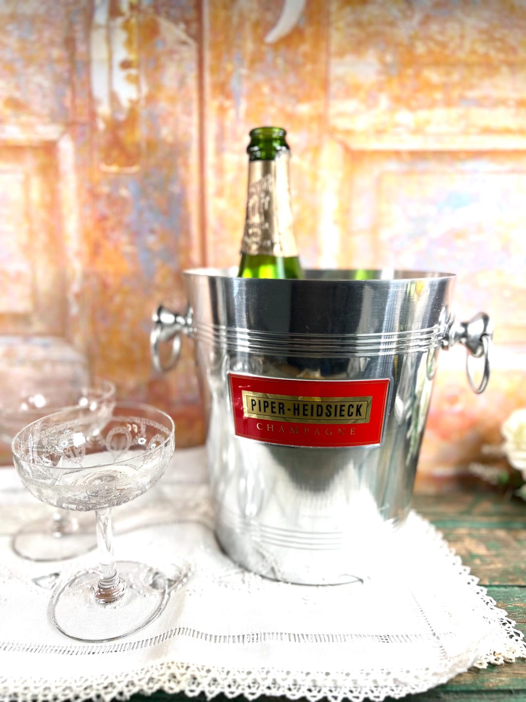 andré LEROY T.L / PIPER HEIDSIECK - Seau à champagne (1