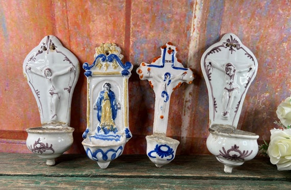 QUIMPER BÉNITIER EN faïence 18 siècle. EUR 35,50 - FR