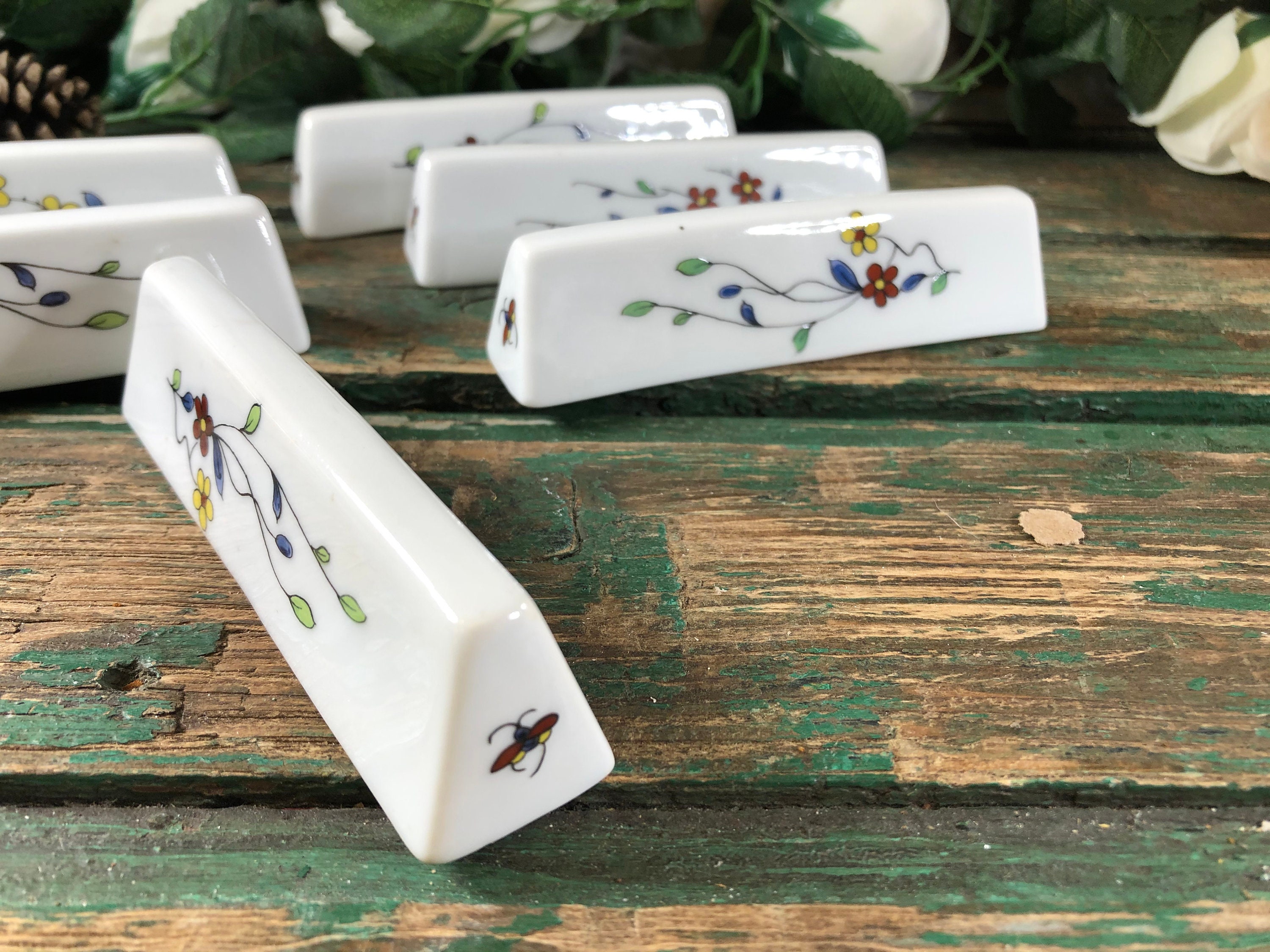 Coffret de 4 couteaux de table Facette Blanc