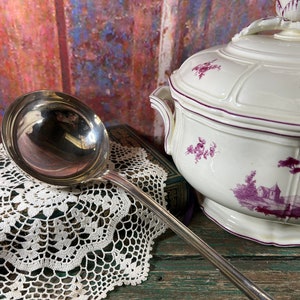 Christofle ladle in silver metal modèle Shell or VENDOME
