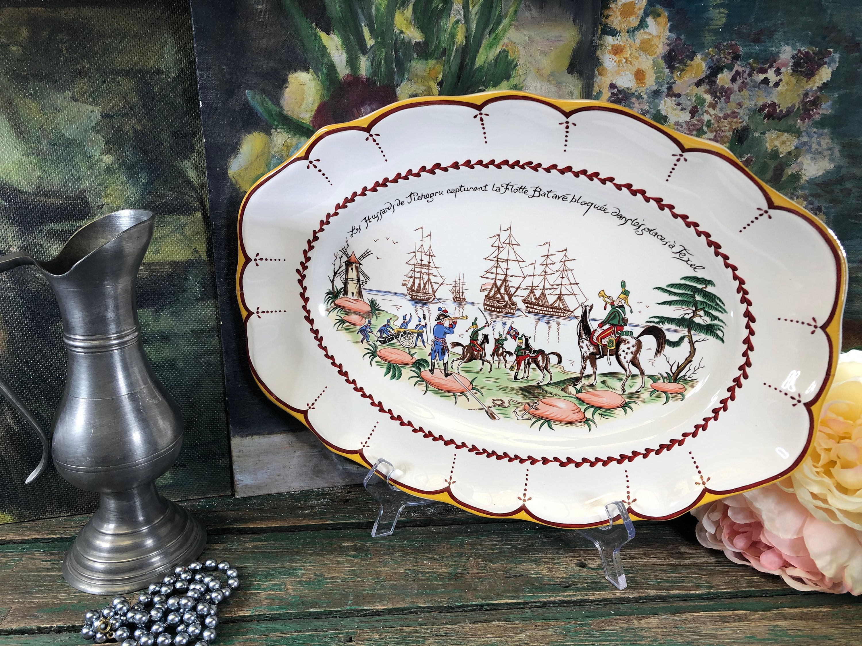 Grand Plat Revolution Française de La Manufacture Saint Clement Bicentenaire Revolution