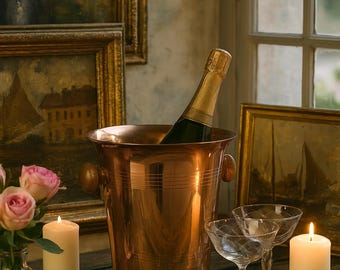 French champagne copper Bucket