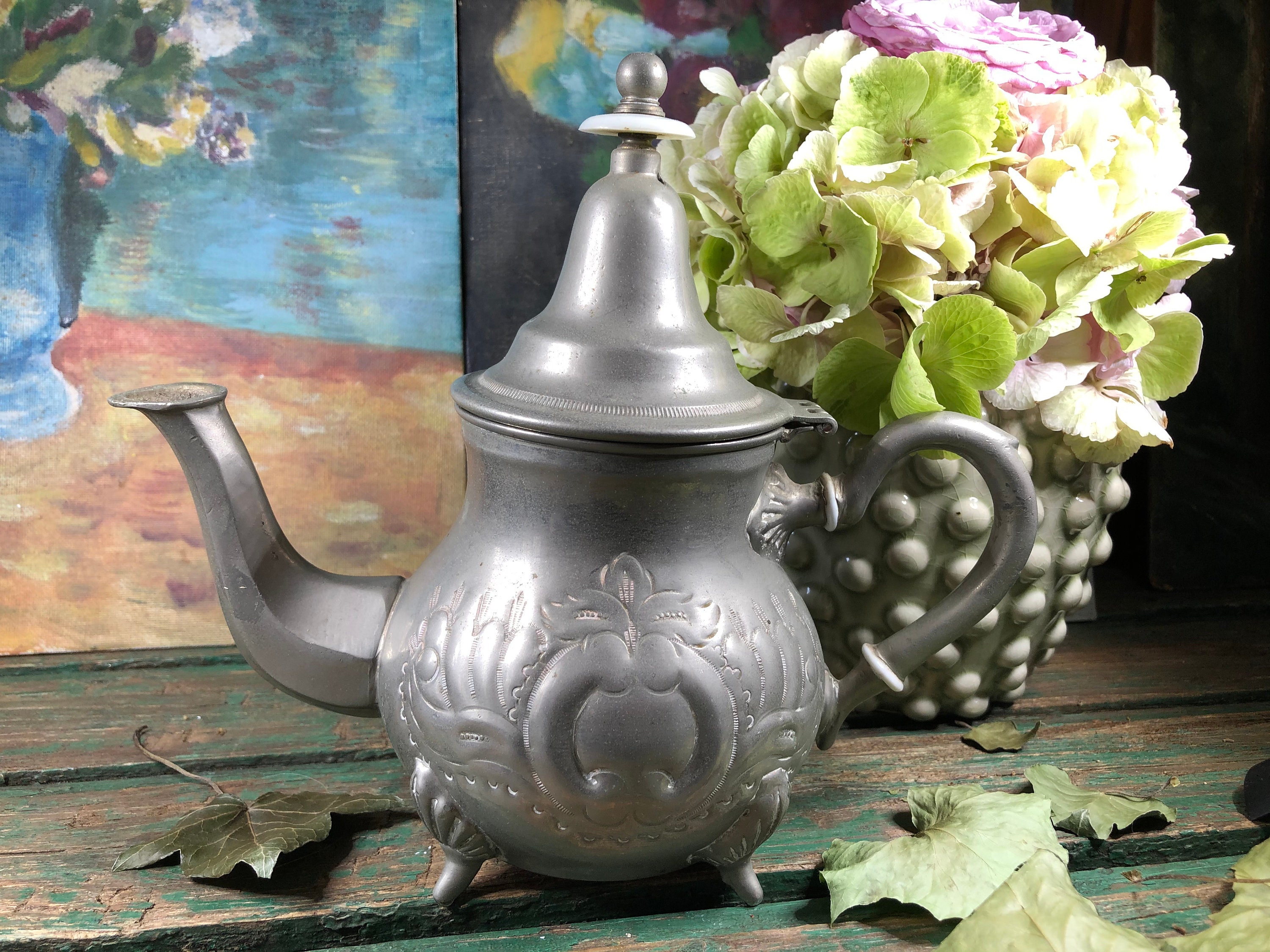 Théière Marocaine Vintage, Théière Decor Boho