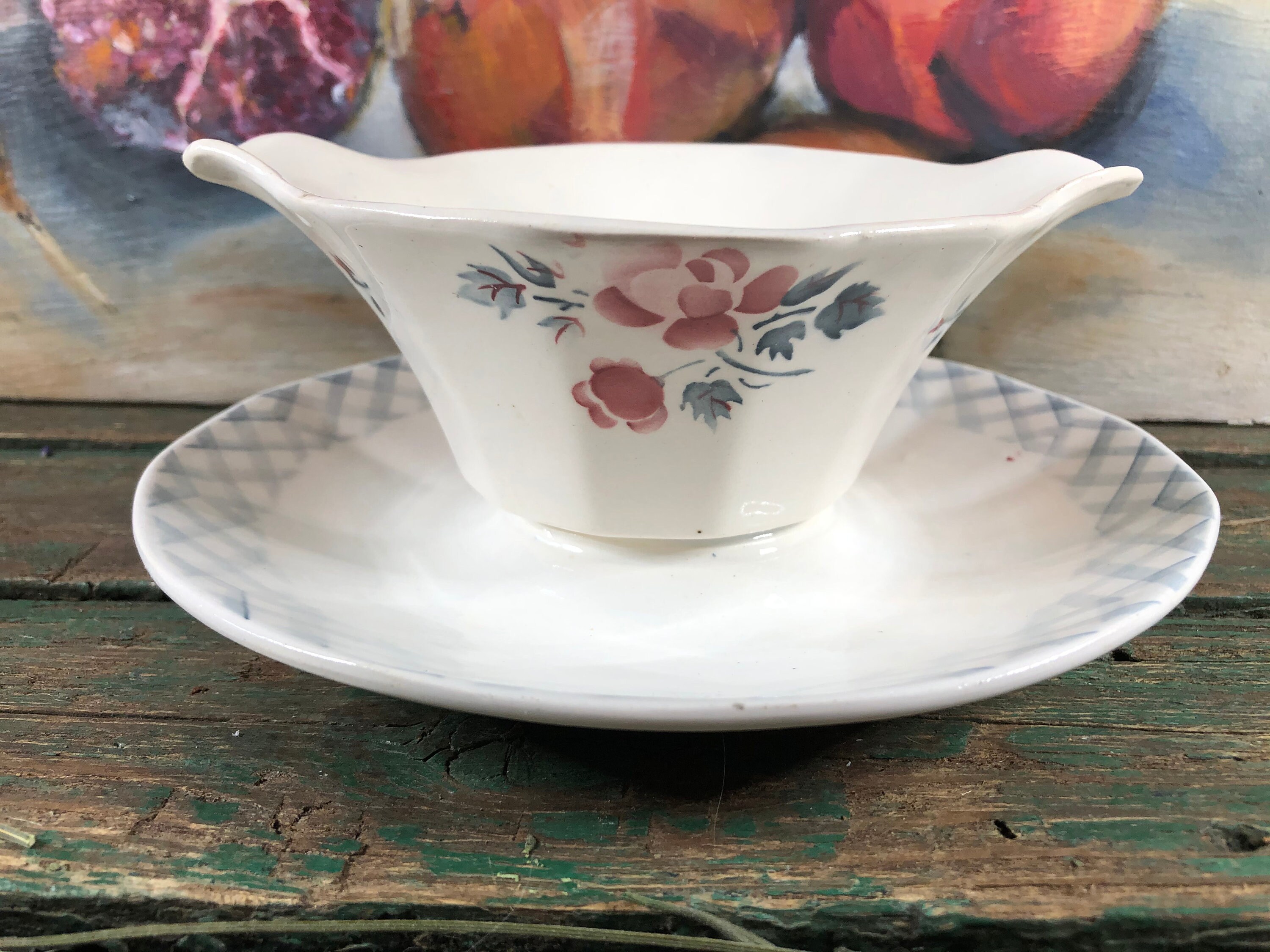 Saucier Digoin Sarreguemines Modele Bastia, Plat à Sauce