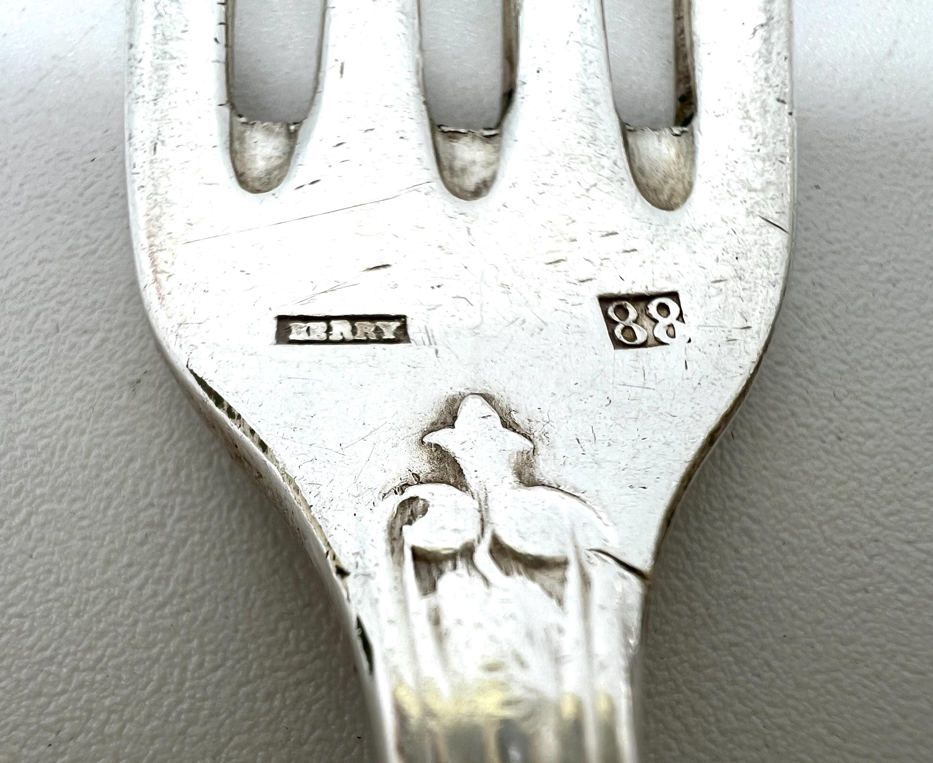 Set De Cuillères Vintage Argent Et Porcelaine – Motif Fleur