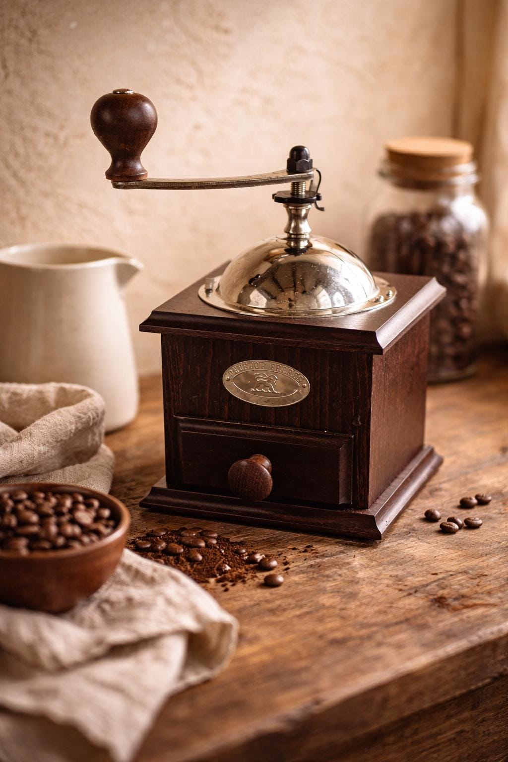French Antique Coffee Grinder - Etsy