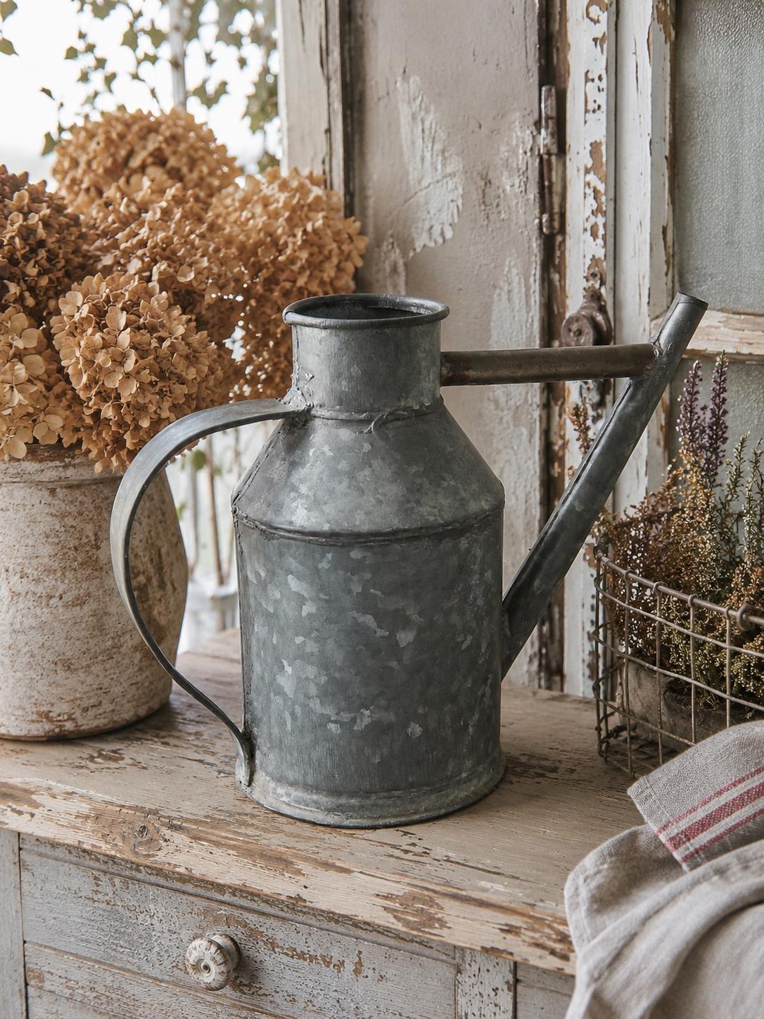 French Galvanized Pitcher - Etsy