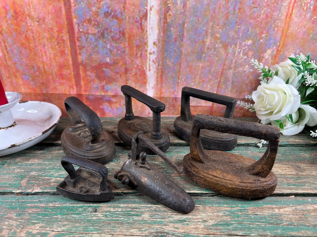 Ancient Cast Iron Irons Dating From the 18th and 19th Centuries