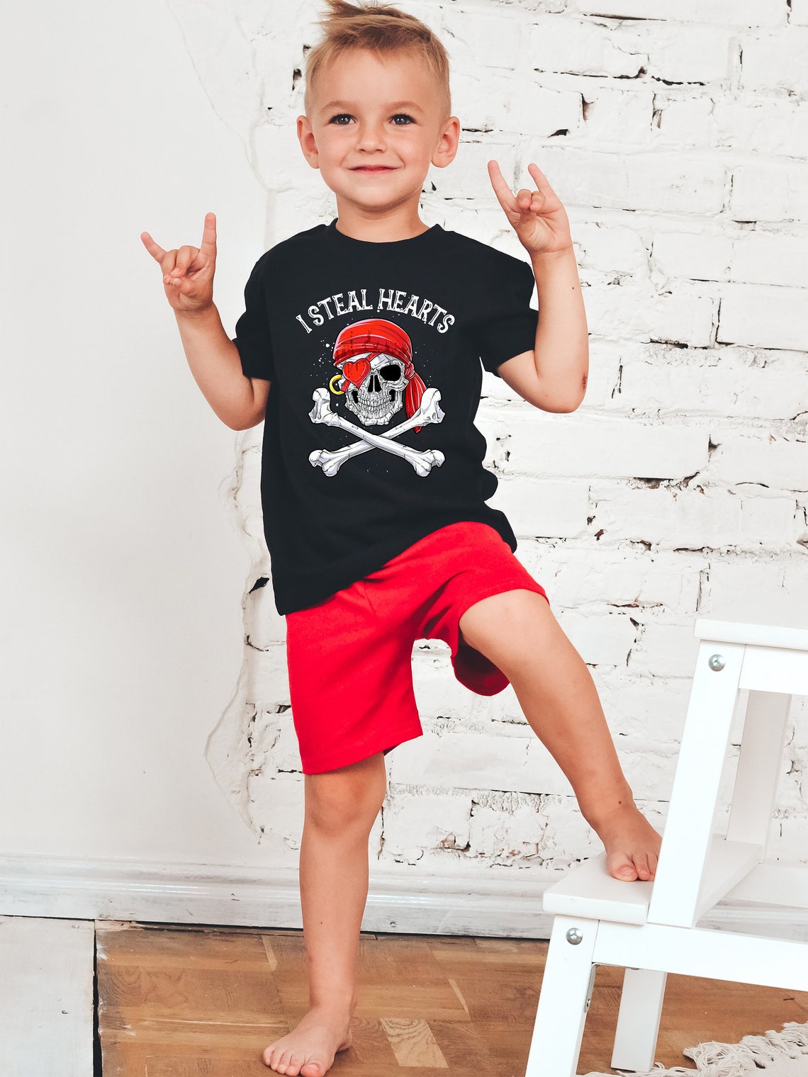 Toddler TShirt Pirate Shirt for Child Boys or Girls I Etsy