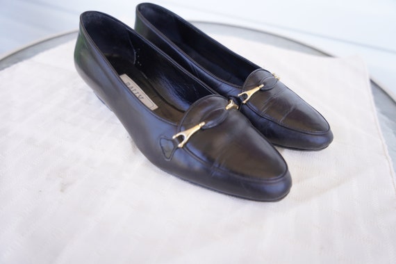 bally black loafers